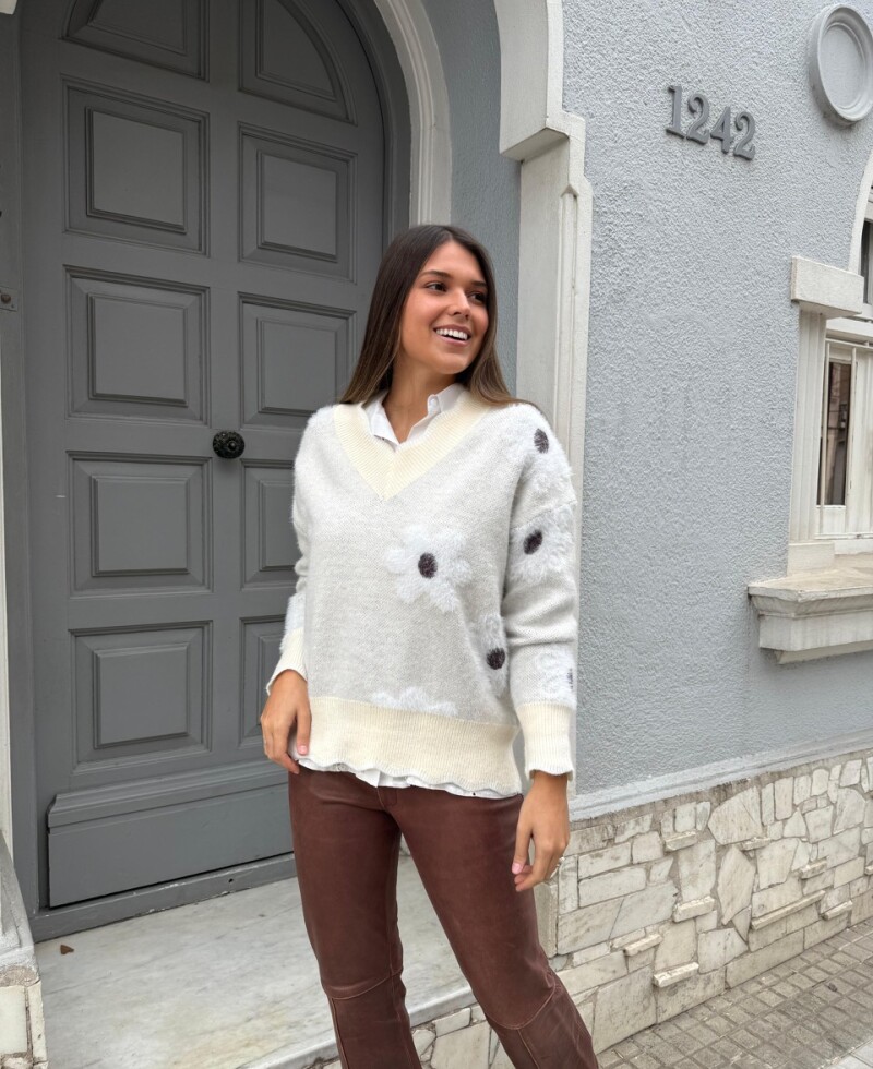 Buzo Florencia crema
