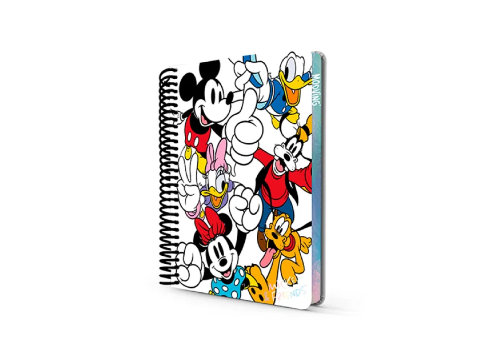 Cuaderno Mooving Premium 1/2 Oficio Mickey y sus Amigos - Fondo Blanco 