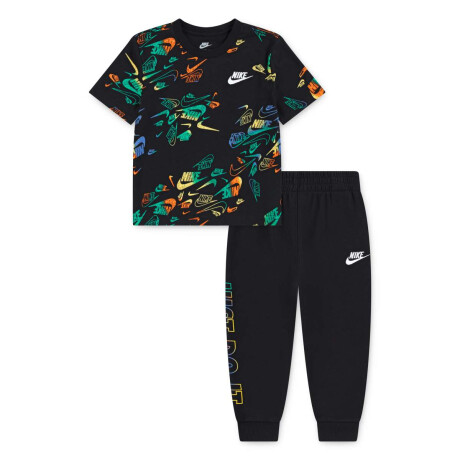Pantalón Largo Nike Sportswear Reveal Aop de Niño Negro