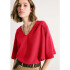 BLUSA FEM VERMELHO ESCURO