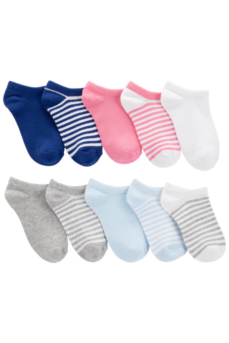 Pack diez pares de medias invisibles de algodón. Talles 4/7-8/14 Pack diez pares de medias invisibles de algodón. Talles 4/7-8/14