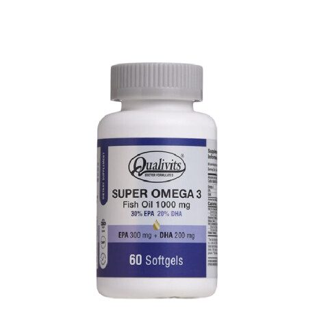 Super Omega 3 Fish Oil 1000 Mg X 60caps Qualivits Super Omega 3 Fish Oil 1000 Mg X 60caps Qualivits