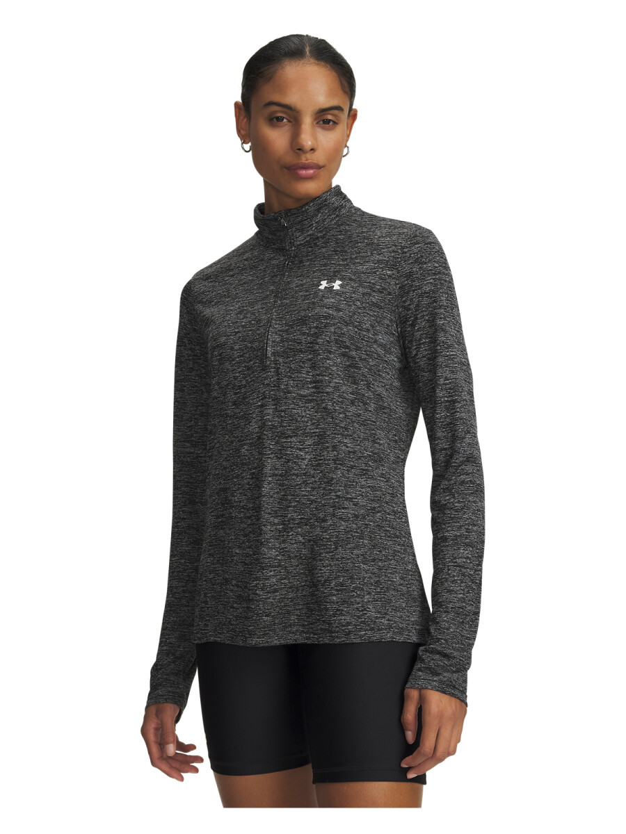 Campera UA Tech 1/2 Zip- Twist Mujer 1384225-001 - Negro 