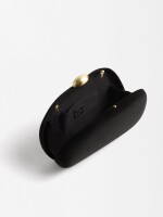 Clutch De Fiesta Ovalado negro