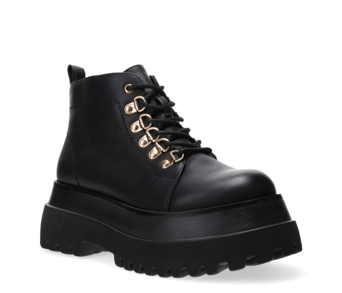 Bota GALILEA acordonada con plataforma Black