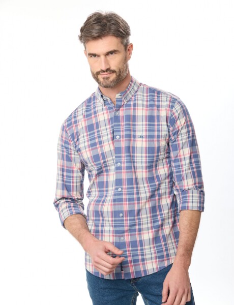 CAMISA A CUADROS Rojo