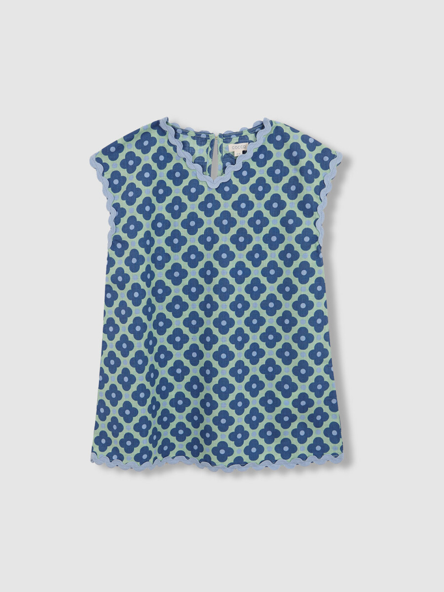 Vestido Estilo Sesentero Verde