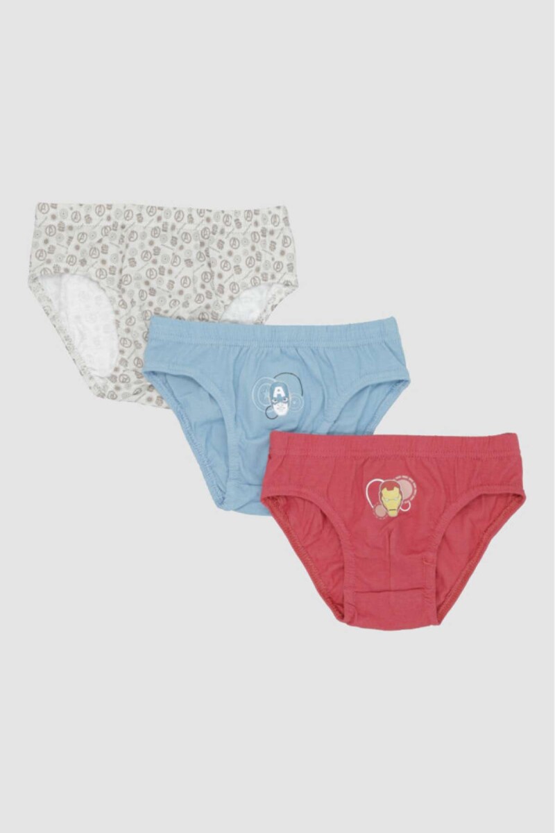 Pack x3 slips algodón marvel/disney - Marvel 