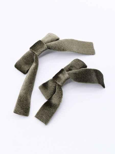 BROCHE MOÑAS SET X 2 VERDE OSCURO