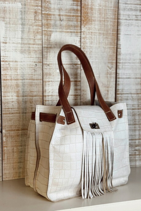 Cartera Oxford Blanco King