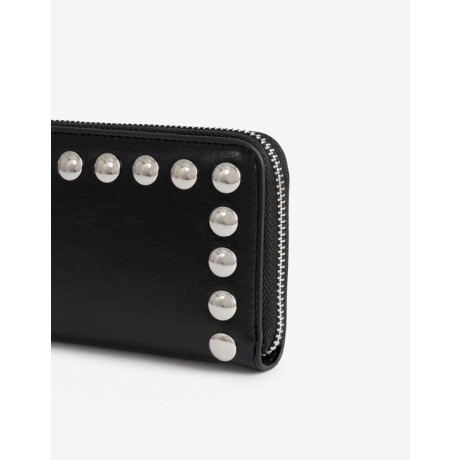 Billetera Zip Round Negro