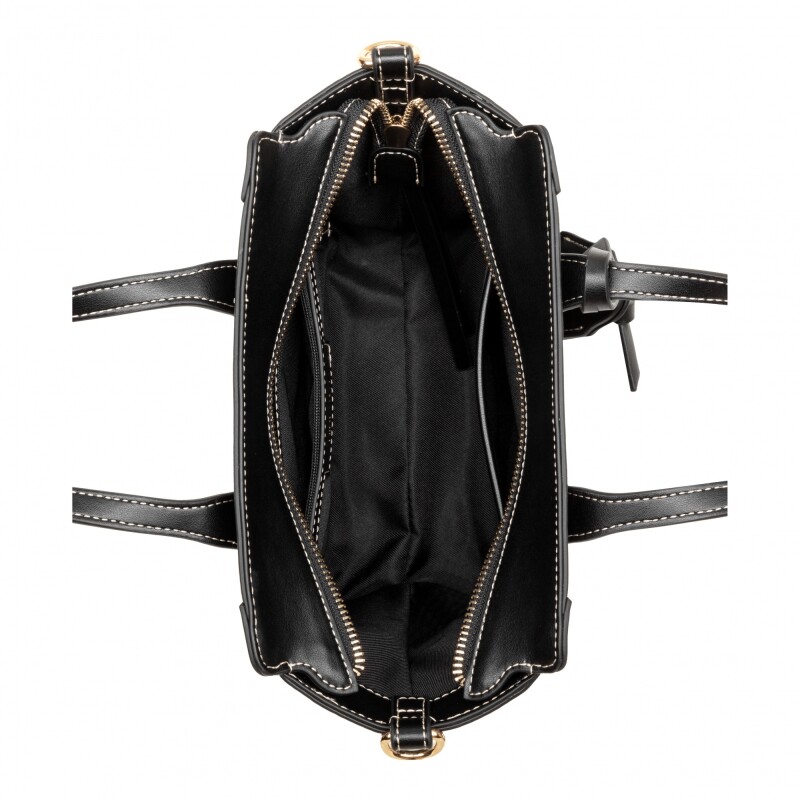 Satchel Handbag Fleura Small Black