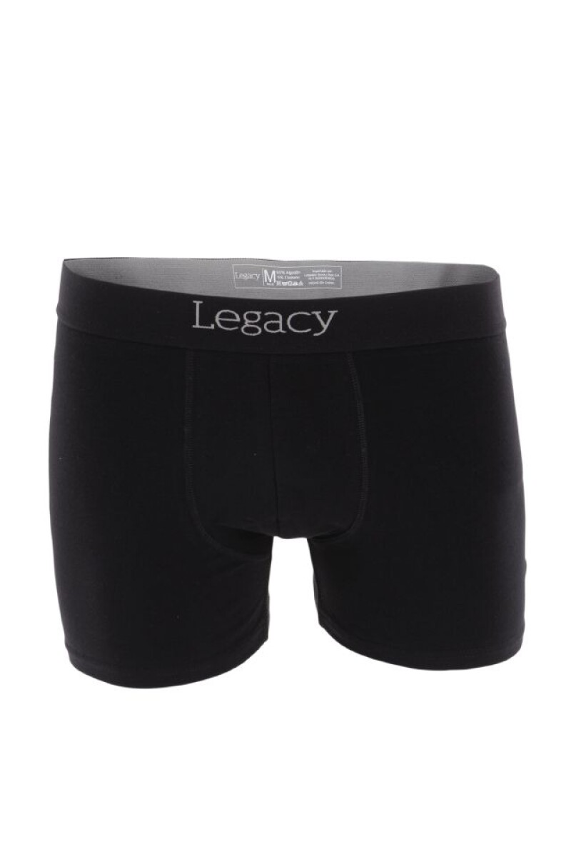 BOXER LISO PACK X3 - Negro 