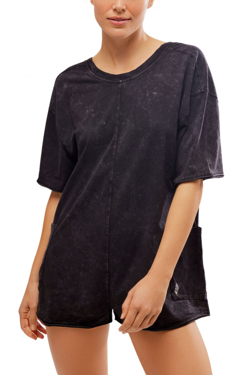 HOT SHOT ROMPER Negro