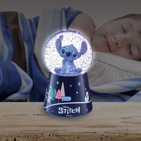 Bola de Nieve con Luz y Parlante Bluetooh Stitch Lexibook U