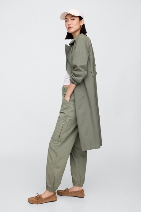 Jogger Con Cierre Downtown Mujer Mesculen Green