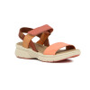 Country Sandalia Dama Casual 1 Tira Y Pulsera C/velcro Coral-mix