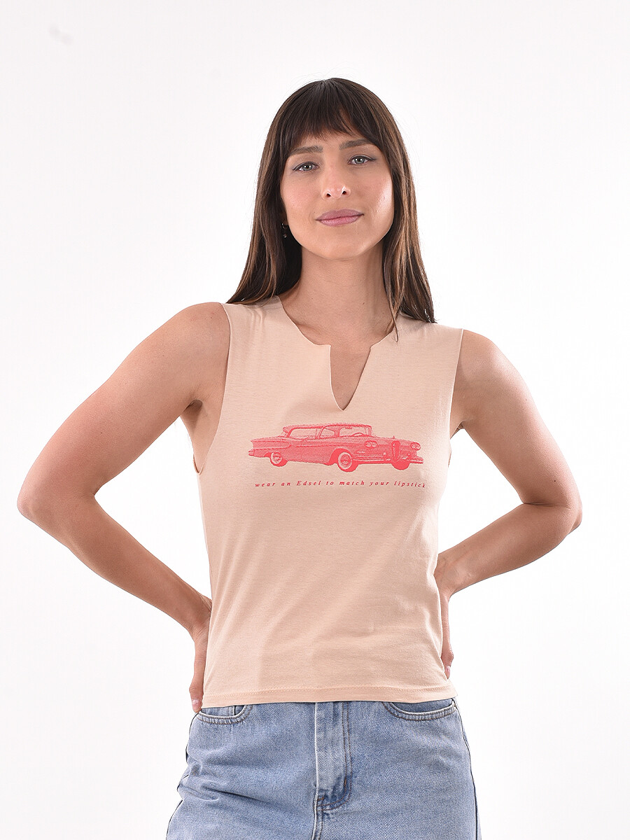 MUSCULOSA MARINO - BEIGE CLARO 