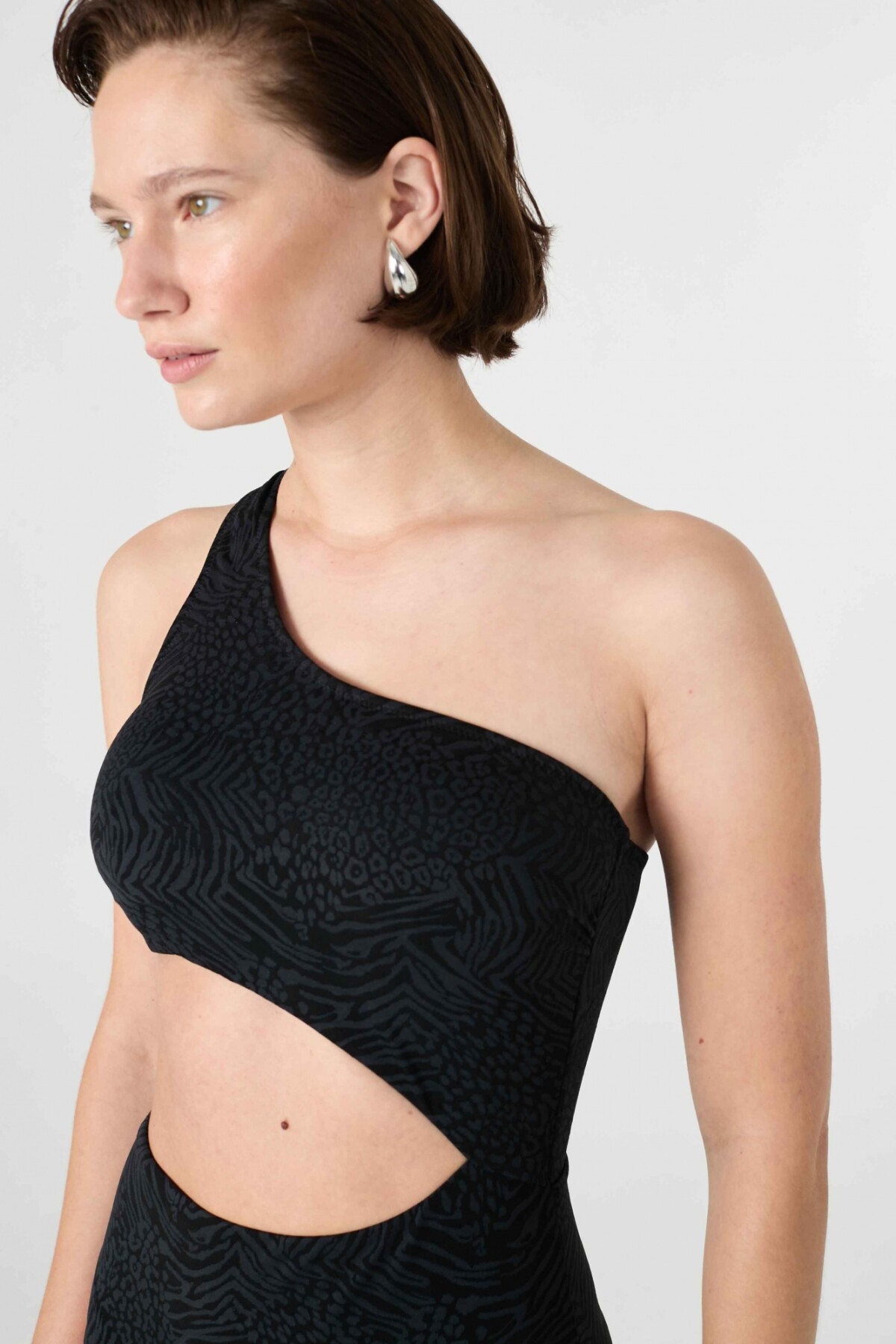 Malla Split Negro Leopardo
