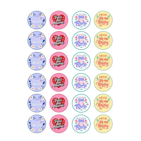 Lámina Feliz Día Mamá Día de la madre4x24