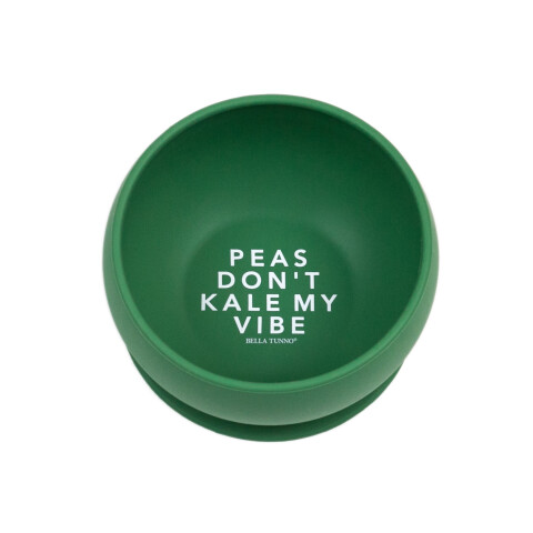 Bowl de Silicona con Ventosa Peas Dont Kale My Vibe