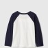 V-FRCH LS LOGO RAGLAN NAVY UNIFORM