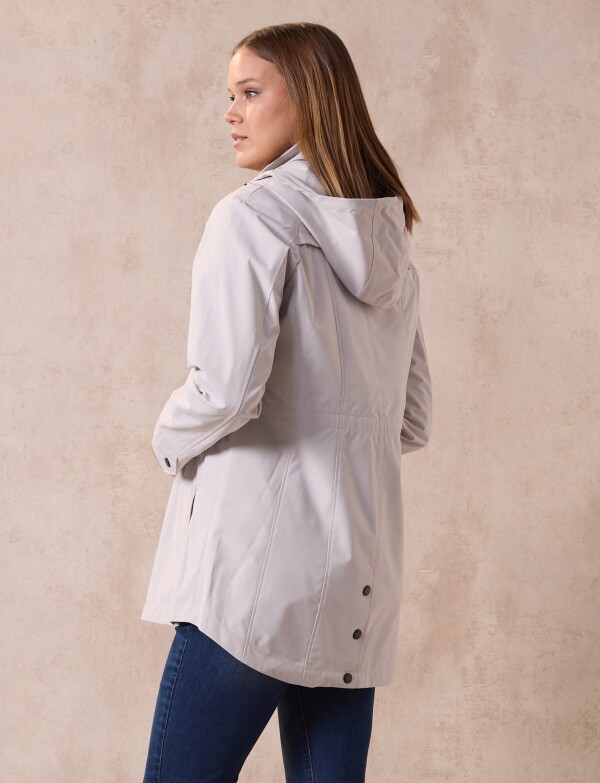 Campera Impermeable GRIS CLARO