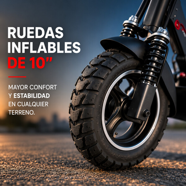Monopatin Electrico Scooter Pro Gogreen Silence R10 30Km/h Variante Color Negro