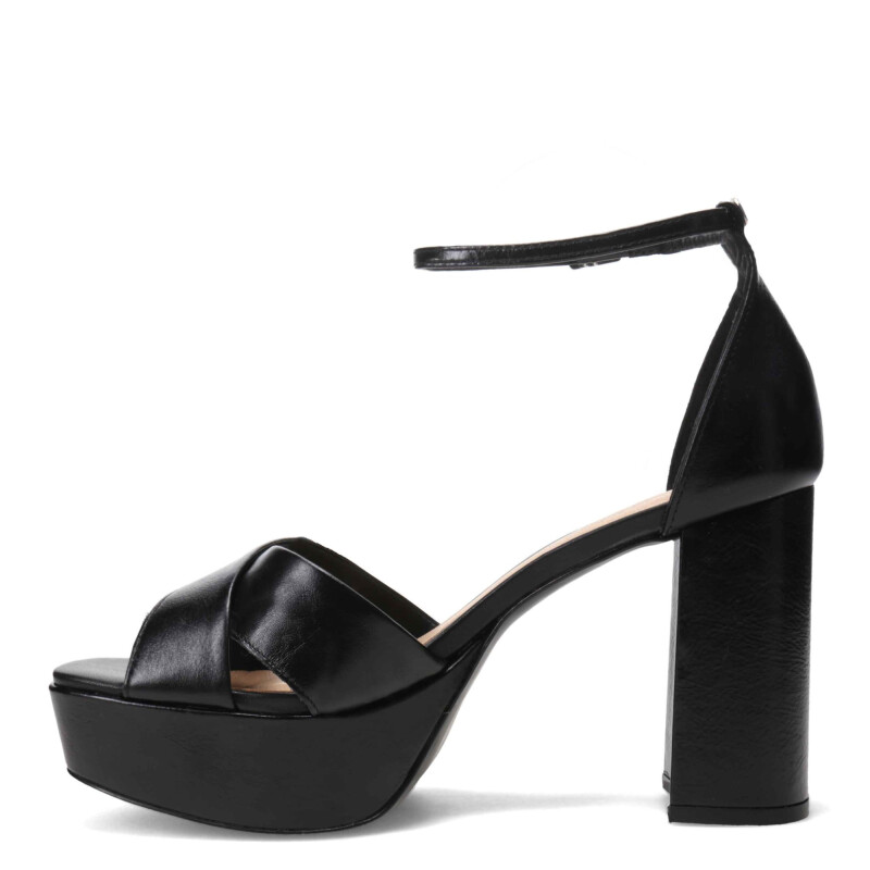 Sandalias de Mujer Bottero con Plataforma y Pulsera Negro