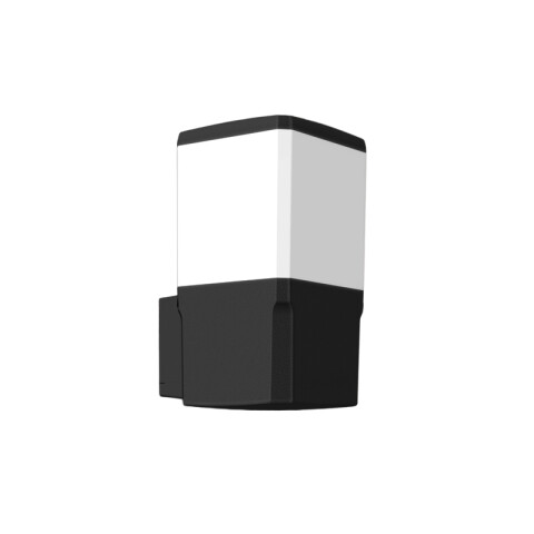 Aplique LED pared rectan. negro IP55 E27 VIRGILIO FL0662