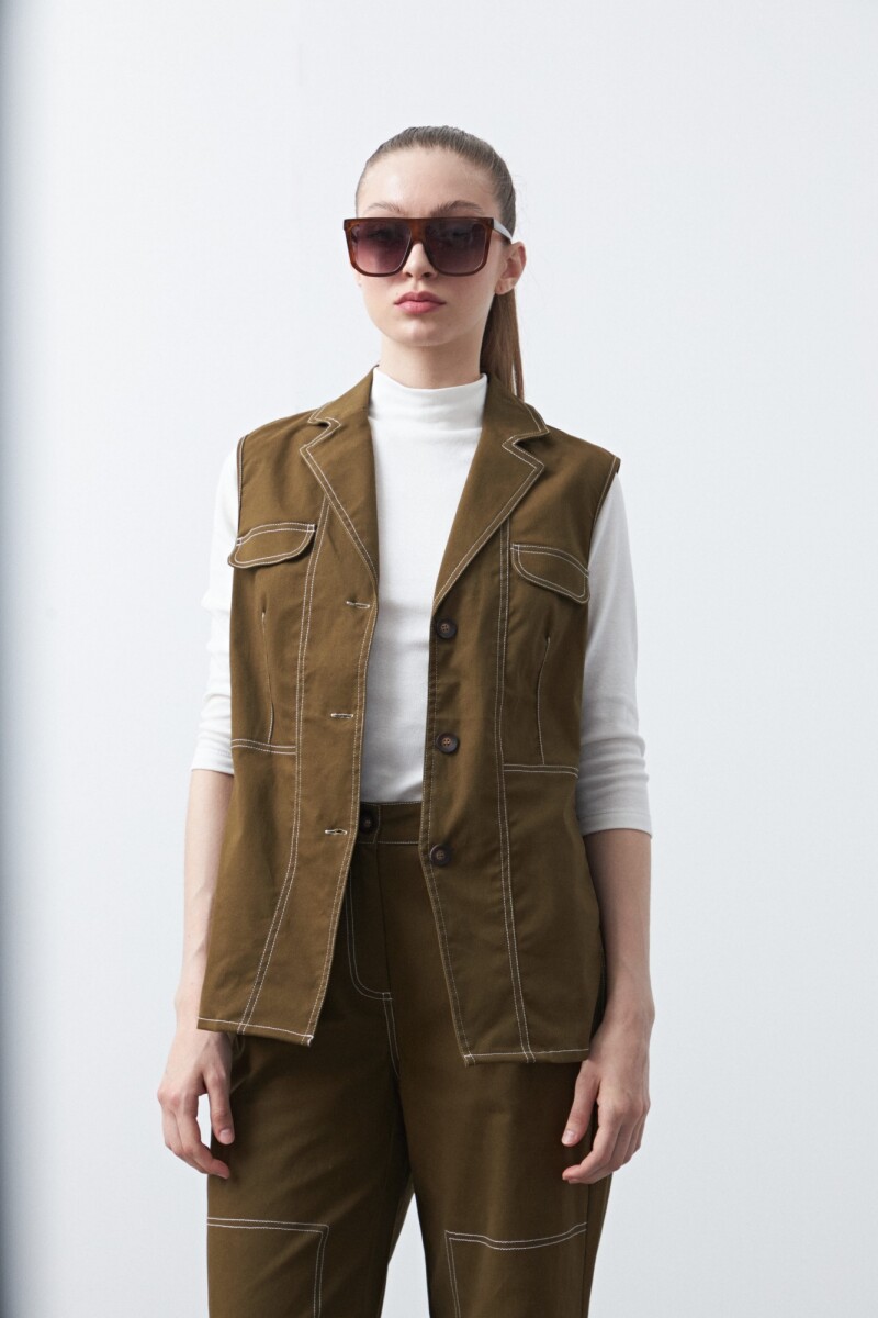 CHALECO BERTA Verde Musgo