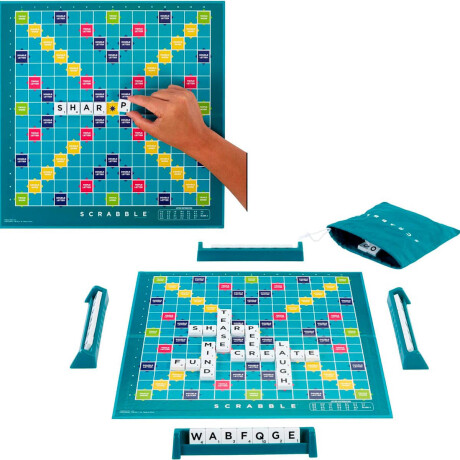 Scrabble Juego De Mesa Mattel 2 En 1 Colaborativo Scrabble Juego De Mesa Mattel 2 En 1 Colaborativo