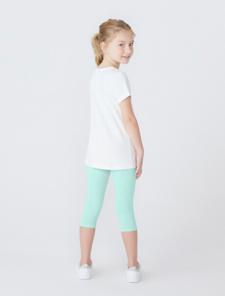 CONJUNTO DE NIÑA CON CALZA  BLANCO