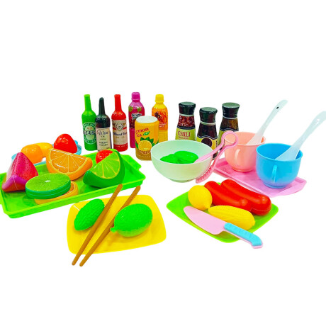 Set Alimentos 160pc Comidas Juguete Frutas Verduras Jug007017
