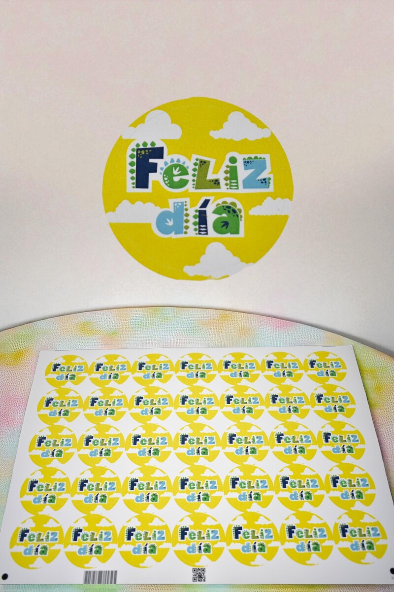 Stickers feliz dia plancha - DISEÑO 7 