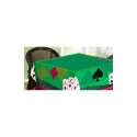 MANTEL CUADRADO CASINO POKER 1,40X1,40M Verde