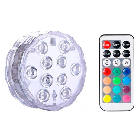 Luz Led Sumergible con Luces de Colores y Control Remoto 001