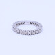 Anillo sin fin oro 18k blanco con brillantes engarce 4 puntas. Anillo sin fin oro 18k blanco con brillantes engarce 4 puntas.