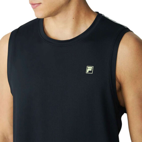 Fila Remera Grid Match Para Hombre Marino-Naranja