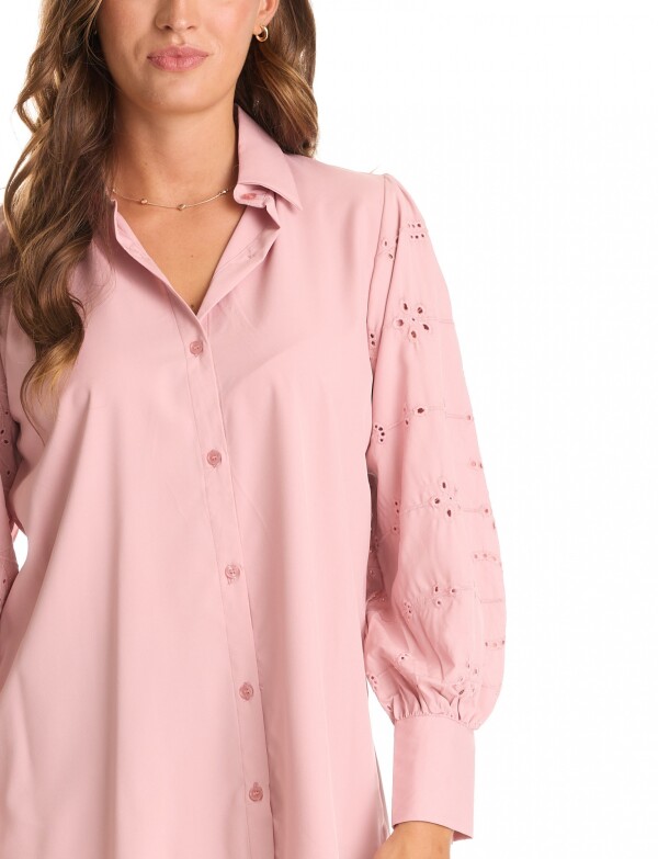 Camisa Manga Calada ROSA OSCURO