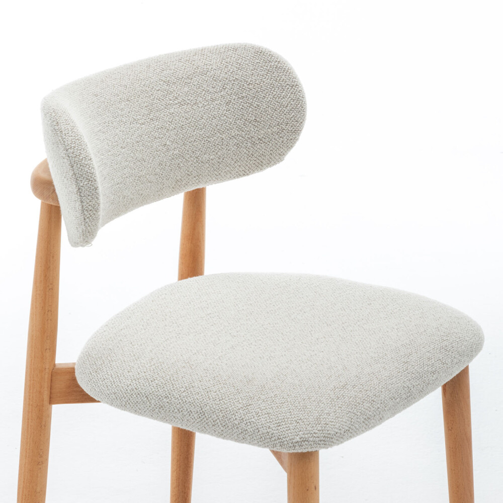 SILLA DE COMEDOR MADERA NATURAL-BEIGE SARAH