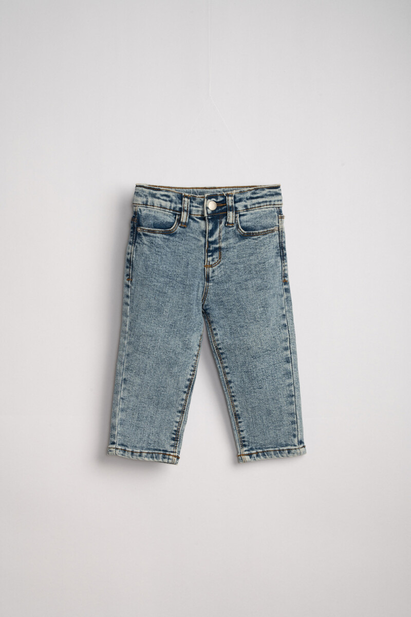 Pantalón jean skinny - Azul 