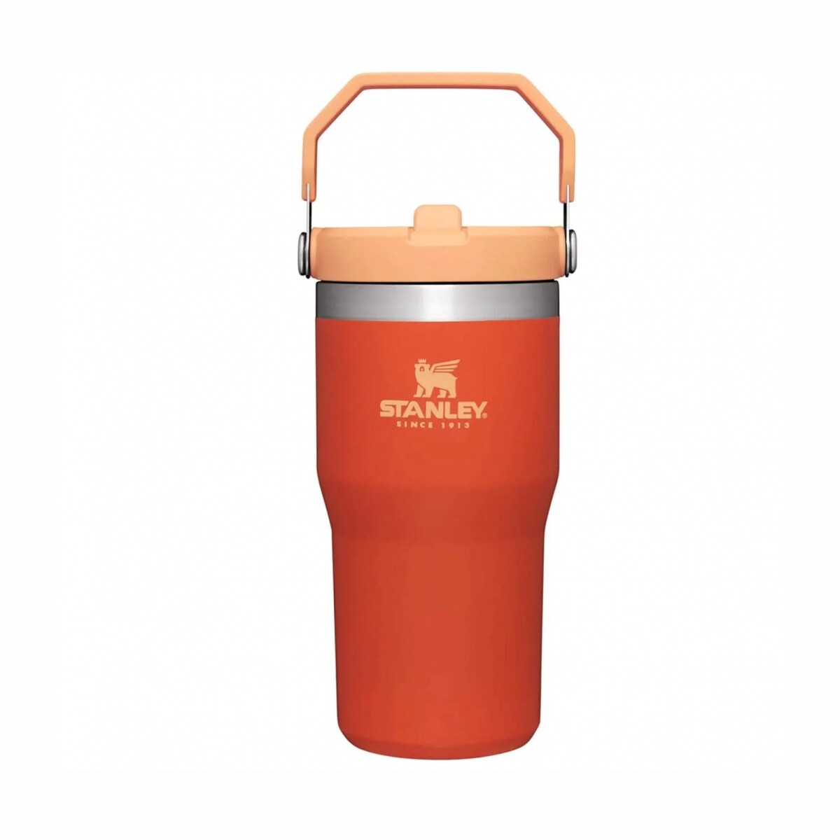 Vaso Térmico STANLEY Flip Straw Capacidad 591Ml Con Sorbete Plegable - Tigerlily 