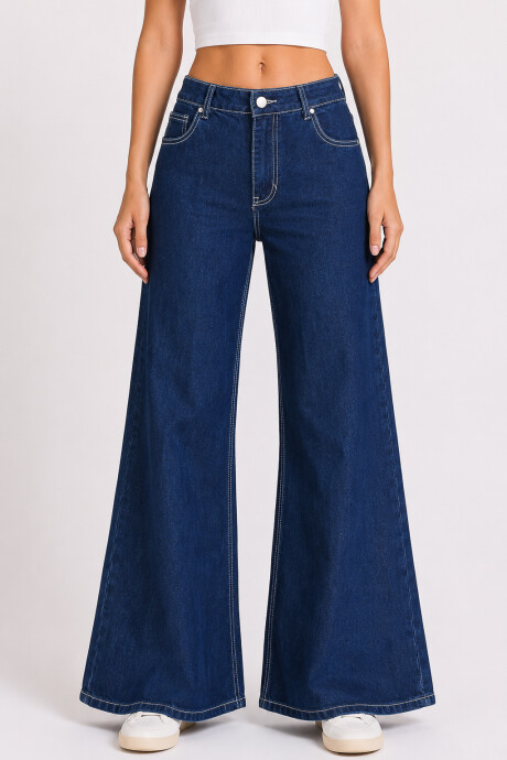 Pantalon Leila Azul Oscuro