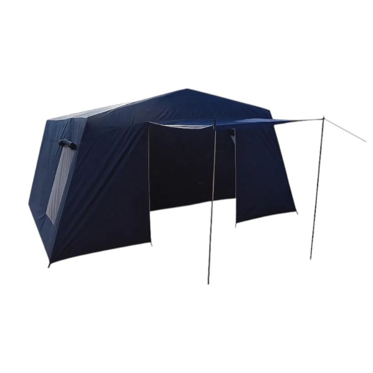 Carpa Europa Tent 8 Personas Con Avance Impermeable 3000mm Familiar Camping - azul 