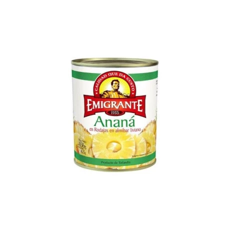 ANANA EN ALMIBAR EL EMIGRANTE 850 GR ANANA EN ALMIBAR EL EMIGRANTE 850 GR