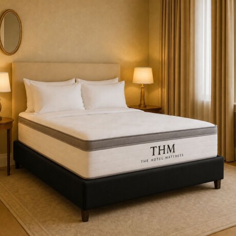 Sommier Plaza Y Media HAMPTONS Rhodium Negro