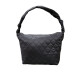 Cartera bolso capitoneado de Nylon Negro