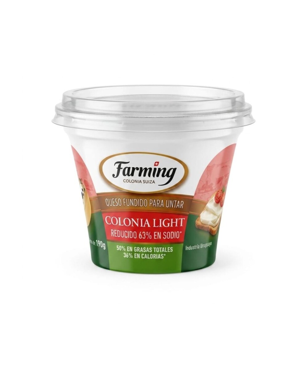 QUESO UNTABLE COLONIA LIGHT 190G 