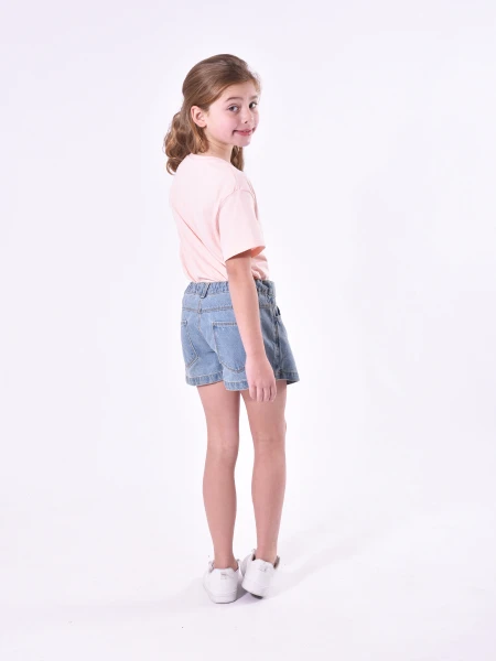 SHORT POLLERA POLA CELESTE